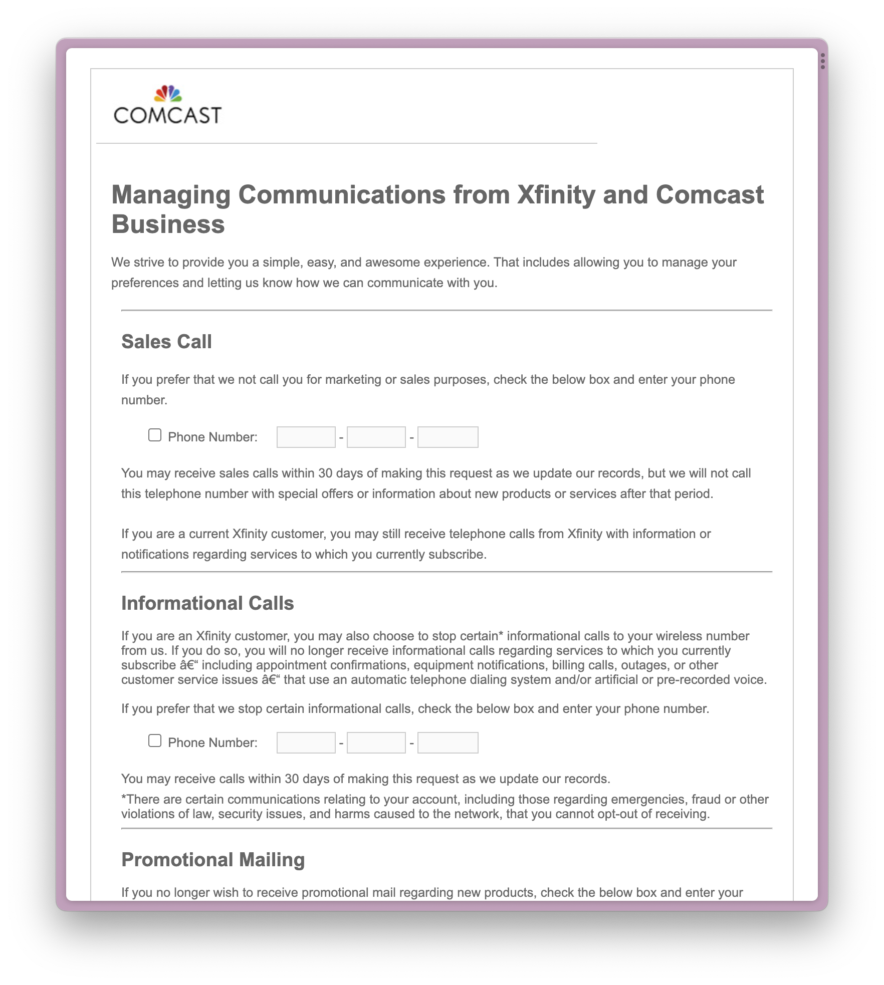 Here's how to get Xfinity and Comcast to stop sending you mail