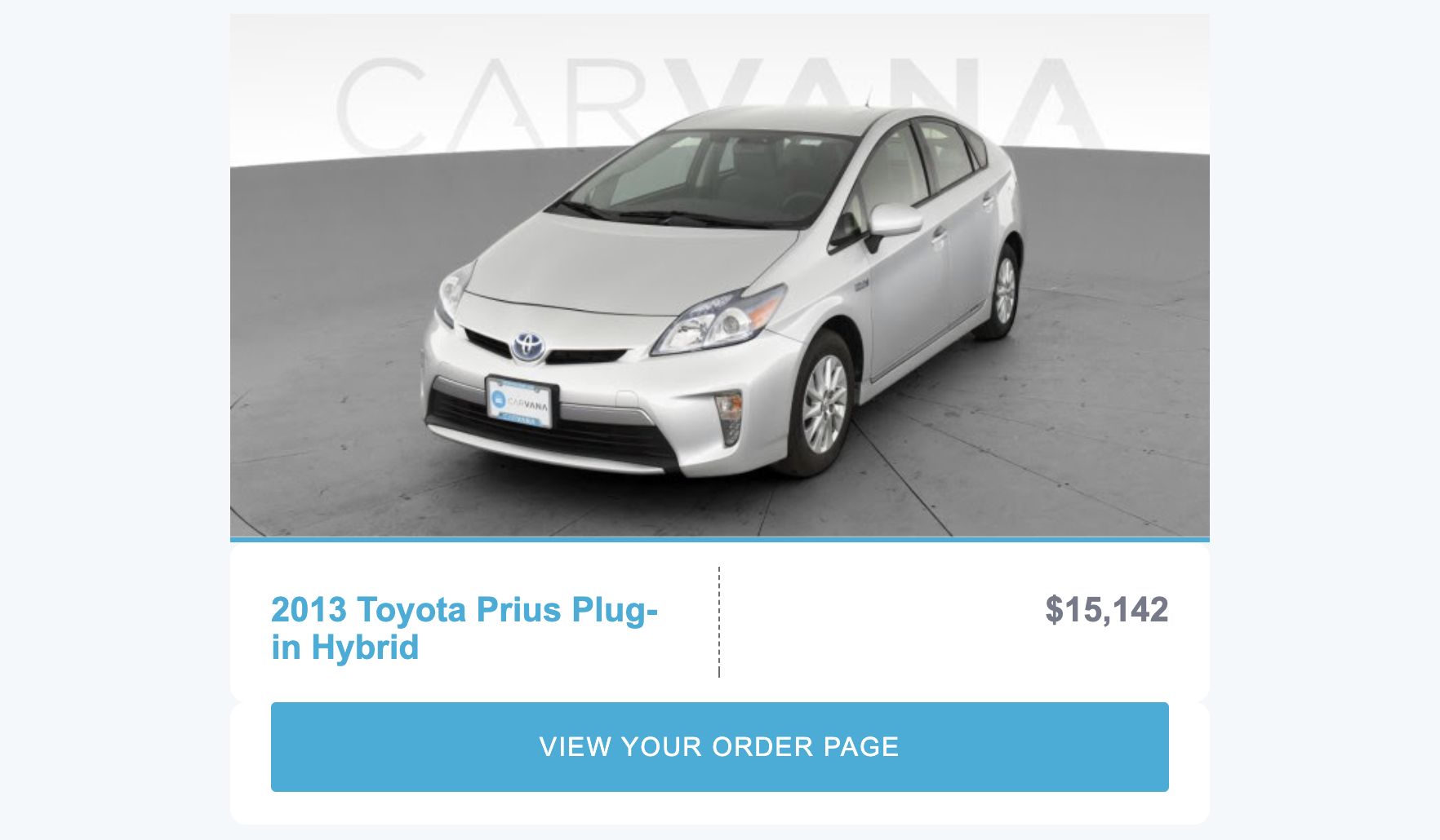 Buying, and then selling, a plug-in hybrid on Carvana